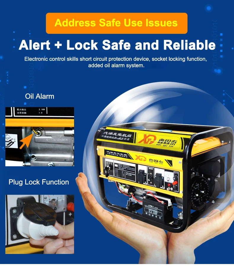 Three-Phase Manual Gasoline Generator